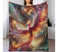 ABASWSA Phoenix Plush Throw Blanket for Girls Boys Kids Sofa Couch Bedroom Fleece Blankets Soft Four Seasons （100×130cm）