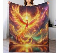 ABASWSA Phoenix Throw Blanket, Soft Lightweight Blankets Breathable And Moisture Absorption for All Season for Couch/Bed, （100×130cm）