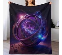 ABASWSA Planet Chain Throw Blanket Kids Boys Girls Throws Printed Fluffy Soft Cozy Plush Blankets for Couch Bed Sofa （140×180cm）