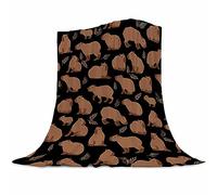 Abaysto Capybaras Blanket Gift for Girls Boys Kids Animals Lovers Soft Flannel Blankets Cutes Capybara Cozy Throws Women Men, Capybaras Blanket for Couch Sofa Bedroom Camping Travel 100x130cm