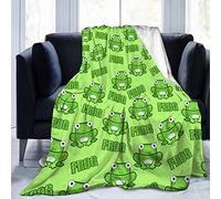 Abaysto Frog Blanket Adult, Flannel Frog Throw Blanket, Aerobics Frog Blanket Throw Soft Fluffy Blanket for Bed Sofa Couch, Great Frog Gifts for Christmas/Thanksgiving 130x150cm(50x60 Inch)