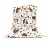 Abaysto Hedgehog Blanket Cute Animals Super Soft Warm Bed Bedding Throw Blankets Girls Boys Gifts for Couch Bedroom Sofa Office Car Decor, All Season Flannel Plush Blanket for Kids Adults 100x130cm