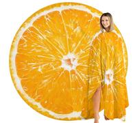 Abaysto Orange Throw Blanket, Realistic Funny Food Blanket for Adults and Kids, Ronud Novelty Orange Printed Blanket for Couch, Sofa, Bed, Gifts for Boys, Girls 180CM