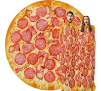 Abaysto Pizza Blanket Adult, Pepperoni Pizza Flannel Fleece Throw Blanket for Couch, Bed, Fun Food Themed Gift for Adults and Kids 200CM