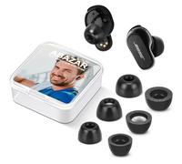 ABAZAR Memory Foam Tips for Bose QuietComfort Earbuds II & Ultra, 3 Pairs (S/M/L), Red & Black