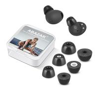 ABAZAR Memory Foam Tips for Samsung Galaxy Buds 2 Pro, No Silicone Eartips Pain, Anti-Slip Replacement Ear Tips, Fit in the Charging Case, Reducing Noise Earbuds, 3 Pairs (Assorted Sizes S/M/L, Black)