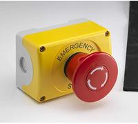 ABB 1RMSC50 Twist Release Mushroom Head Emergency Stop, Plastic, 60 mm