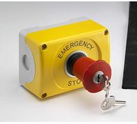 ABB 1RMSKC Emergency Stop with Key Release, 40mm, Plastic