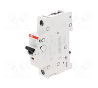 ABB S201-C1 Miniature Circuit Breaker, 1 Pole, Type C, 6/10kA Breaking Capacity, 1 Amp Current (2CDS251001R0014)