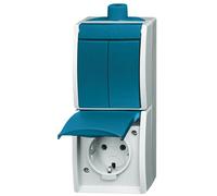 ABB Busch-Jaeger Ocean Combination Series Switch Socket Outlet - 2CKA001684A0324