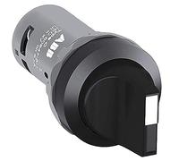 ABB C3SS1-10B-20 Compact Selector Switch, 3-pos Fixed A&B&C, Short handle, Black, Non-Illuminated, Black Plastic, 2NO (ABB1SFA619210R1026)