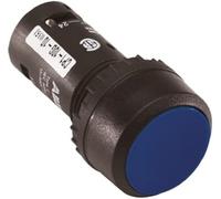 ABB CP1-10L-11 Compact Pushbutton, Momentary, Flush, Blue, Non-Illuminated, Black Plastic, 1NO+1NC (ABB1SFA619100R1074)