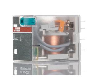 ABB CR-M024DC2L Pluggable Interface Relay 2c/o, A1-A2=24VDC, 250V/12A, LED (ABB1SVR405611R1100)