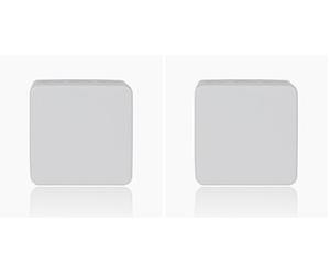 ABB EcoSolutions AP9/G Grey Colour Waterproof Junction Box IP65 • 86x86x39mm • Waterproof Electric Cable Connector Unit • Recycled Plastic • Shockproof Sealed Enclosure (Pack of 2)