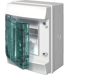Abb-entrelec mistral65 - Box of 4 Modules mistral65 1 Row Door Transparent