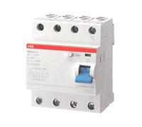 ABB F200 RCCB 4-Pin 63A 0.03A 230V Earth Fault Protection 2CSF204123R1630