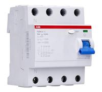 ABB F204 A-63/0.03-L Residual Current Circuit Breaker - 4P - Type A - 30mA - 63A 2CSF204123R1630