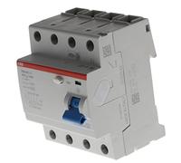 ABB F204AC-100/0.03 4 Pole Residual Current devices RCD, 100 Amp Current 25 Amp Current, 30mA (2CSF204001R1900)