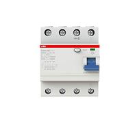 ABB F204AC-100/0.1 4 Pole Residual Current devices RCD, 100 Amp Current, 100mA (2CSF204001R2900)