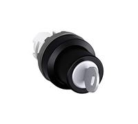 ABB M2SSK2-101 Modular Selector Switch, 2 Position, Key, Black/Key, Non-Illuminated, Black plastic, No Contact Block (ABB1SFA611281R1001)
