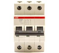 ABB MCB 50 AMP 50A C50 CURVE C TRIPLE POLE 3P MCB S203MC50 2CDS273001R0504