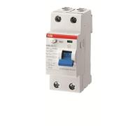 ABB Protecta Plus F202 A-100/0.1 Residual Current Circuit Breaker • 2 Pole • 100A • Type A • 100mA • RCCB • DIN Rail • F200 Series • Earth Fault Protection • 2CSF202101R2900