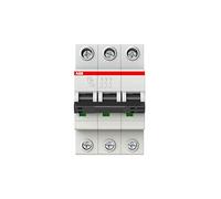 ABB Protecta Plus S203-C100 Miniature Circuit Breaker • 3 Pole • 100A Type C • 440V AC • 6kA Breaking Capacity • DIN Rail Mount • System pro M Compact S200 • Industrial MCB • 2CDS253001R0824
