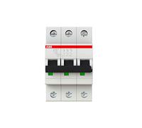 ABB Protecta Plus S203M-B10 Miniature Circuit Breaker • 3 Pole • 10A Type B • 440V AC / 12V DC • 10kA Breaking Capacity • DIN Rail Mount • System pro M Compact • Industrial MCB • 2CDS273001R0105