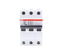 ABB Protecta Plus S203M-B32 Miniature Circuit Breaker • 3 Pole • 32A Type B • 440V AC / 12V DC • 10kA Breaking Capacity • DIN Rail Mount • System pro M Compact • Industrial MCB • 2CDS273001R0325