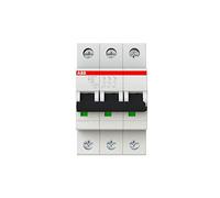 ABB Protecta Plus S203M-B63 Miniature Circuit Breaker • 3 Pole • 63A Type B • 440V AC / 12V DC • 10kA Breaking Capacity • DIN Rail Mount • System pro M Compact • Industrial MCB • 2CDS273001R0635