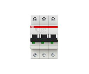 ABB Protecta Plus S203M-C20 Miniature Circuit Breaker • 3 Pole • 20A Type C • 440V AC / 12V DC • 10kA Breaking Capacity • DIN Rail Mount • System pro M Compact • Industrial MCB • 2CDS273001R0204