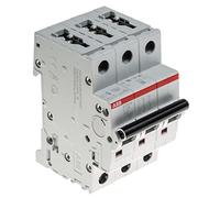 ABB Protecta Plus S203M-C25 Miniature Circuit Breaker • 3 Pole • 25A Type C • 440V AC / 12V DC • 10kA Breaking Capacity • DIN Rail Mount • System pro M Compact • Industrial MCB • 2CDS273001R0254