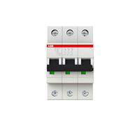 ABB Protecta Plus S203M-C50 Miniature Circuit Breaker • 3 Pole • 50A Type C • 440V AC / 12V DC • 10kA Breaking Capacity • DIN Rail Mount • System pro M Compact • Industrial MCB • 2CDS273001R0504