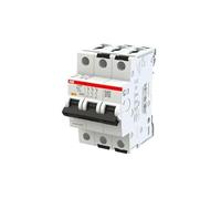 ABB Protecta Plus S303P-B6 Miniature Circuit Breaker • 3 Pole • 6 A Type B • 415 V AC / 125 V DC • 25 kA Breaking Capacity • DIN Rail • System pro M Compact MCB • 2CDS383001R0065