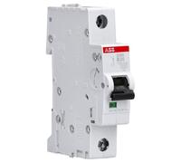 ABB S201-B20 Miniature Circuit Breaker, 1 Pole, Type B, 6/10kA Breaking Capacity, 20 Amp Current (2CDS251001R0205) White