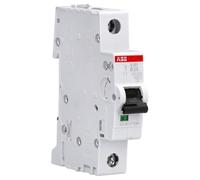 ABB S201-B25 Miniature Circuit Breaker, 1 Pole, Type B, 6/10kA Breaking Capacity, 25 Amp Current (2CDS251001R0255)