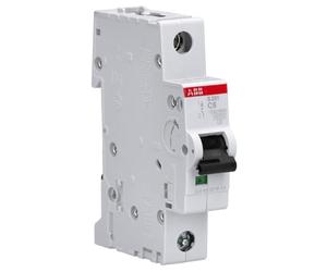 ABB S201-C6 Miniature Circuit Breaker, 1 Pole, Type C, 6/10kA Breaking Capacity, 6 Amp Current (2CDS251001R0064)