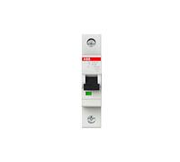 ABB S201M-B20 Miniature Circuit Breaker, 1 Pole, Type B, 10kA/15kA Breaking Capacity, 20 Amp Current (2CDS271001R0205)