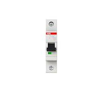 ABB S201M-B25 Miniature Circuit Breaker, 1 Pole, Type B, 10kA/15kA Breaking Capacity, 25 Amp Current (2CDS271001R0255)