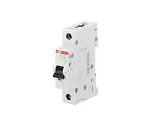 ABB S201M-C1 Miniature Circuit Breaker, 1 Pole, Type C, 10/15kA Breaking Capacity, 1 Amp Current (2CDS271001R0014)