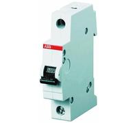 ABB S201M-D20 Miniature Circuit Breaker, 1 Pole, Type D, 10kA/15kA Breaking Capacity, 20 Amp Current (2CDS271001R0201)
