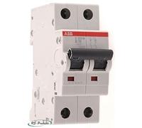 ABB S202M-B25 Miniature Circuit Breaker, 2 Pole, Type B, 10/15kA Breaking Capacity, 25 Amp Current (2CDS272001R0255)