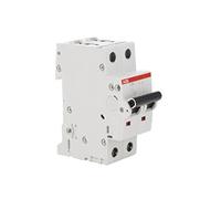 ABB S202M-C2 Miniature Circuit Breaker, 2 Pole, Type C, 10/15kA Breaking Capacity, 2 Amp Current (2CDS272001R0024)