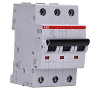 ABB S203-B16 Miniature Circuit Breaker, 3 Pole, Type B, 6/10kA Breaking Capacity, 16 Amp Current (2CDS253001R0165)