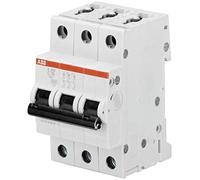 ABB S203-C4 Miniature Circuit Breaker, 3 Pole, Type C, 6/10kA Breaking Capacity, 4 Amp Current (2CDS253001R0044)