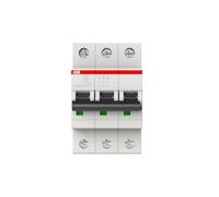 ABB S203-K32 Miniature Circuit Breaker, 3 Pole, Type K, 6/10kA Breaking Capacity, 32 Amp Current (2CDS253001R0537)