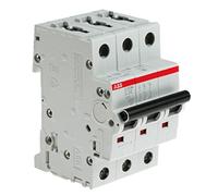 ABB S203M-C32 Miniature Circuit Breaker, 3 Pole, Type C, 10kA/15kA Breaking Capacity, 32 Amp Current (2CDS273001R0324)