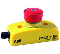 ABB Smile 11 EA Emergency Stop Button, 2xNC, LED Button, 1xM12 5-Pin Male Connector (ABB2TLA030051R0000)