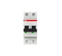 ABB Miniature Circuit Breaker S202-C10 - 2P Type C 6/10kA 10A (2CDS252001R0104)
