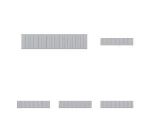 ABB SZ-BP12G Blanking Plate for Miniature Circuit Breakers MCBs (ABB2CDL000001R1220) (Pack of 5)